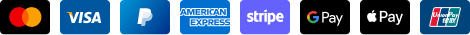 Kabul edilen ödeme yöntemleri: Mastercard, Visa, PayPal, American Express, Stripe, Google Pay, Apple Pay
